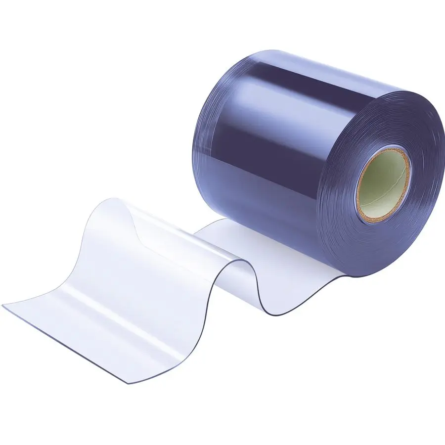 

Plastic Door Curtain for Winter 50 ft x 8 Inch Thermal Insulated Garage Door Strip Curtains Smooth Waterproof Clear PVC Strip Cu