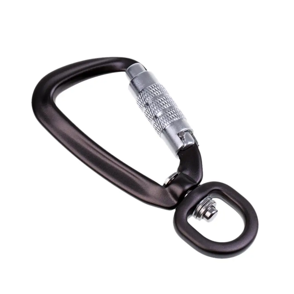 Small Carabiner with Auto Locking Carabiner Key Ring Hook for Outdoor Backpack and Camping Gear