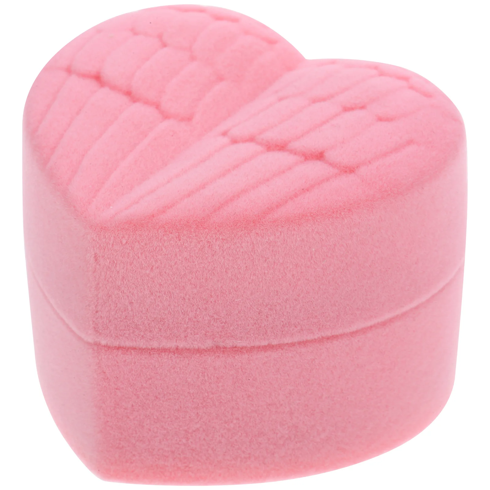 

Ювелирная коробка для колец в форме сердца, мягкая текстурированная крышка, маленькая обручальная свадебная коробка, подарочная коробка для колец, серег, ожерелья, ювелирных изделий