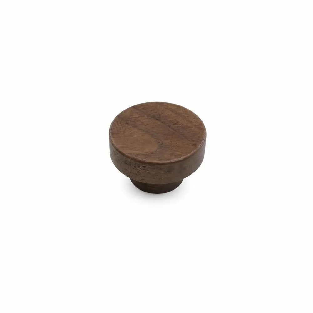 Nordic Style Walnut Wood Furniture Handles Multi-sized Long Solid Cabinet Handles T-Shape Kitchen Decoration Cupboard Wardrobe