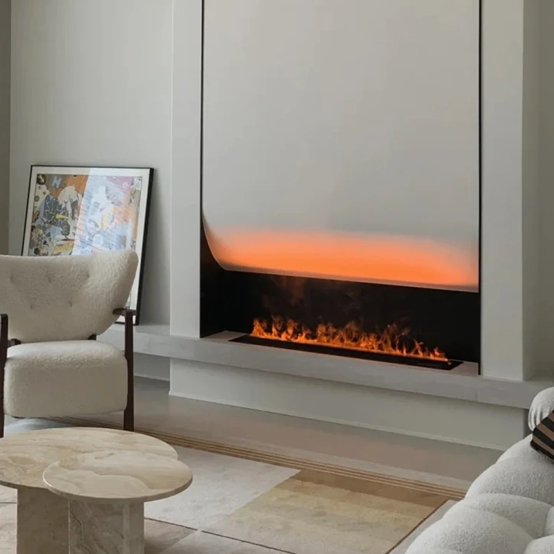 Home 3D Atomizing Fireplace European Decoration Embedded 1000 MM Electronic Fireplace Simulation Flame TV Cabinet Humidifier