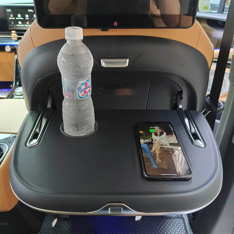 Multifunction Car Folding Table Wireless Charging Car Seat Rear Table Suitable For Kia Carnival Hyundai H1 Hyundai Staria