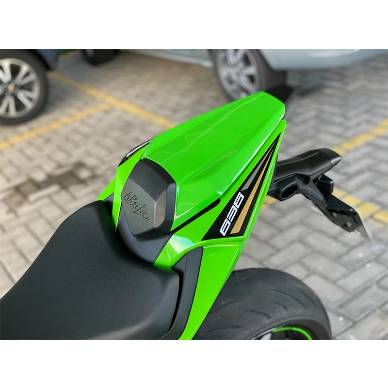 Motorcycle Pillion Rear Fairing Seat Cowl Cover For 2019 2020 2021 22 2023 2024 Kawasaki Ninja 636 ZX6R ZX-6R ZX 6R Green Carbon