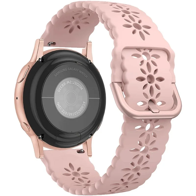 

20mm Silicone Band Lace Silicone Band Women Girls Wedding Cute Romantic Lovely Strap for Samsung Huawei Amazfit SmartwatchStrap