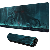 Computer Gaming Mouse Pad Xxl Mouse Pad Cthulhu horror tentacle Desk Pad Large Gaming Mat Bottom Non-Slip Rubber Stitched Edges
