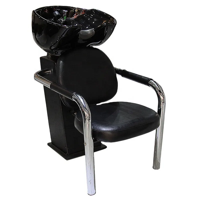 Hair salon barber shop semi-reclining flush bed, beauty salon sitting flush bed
