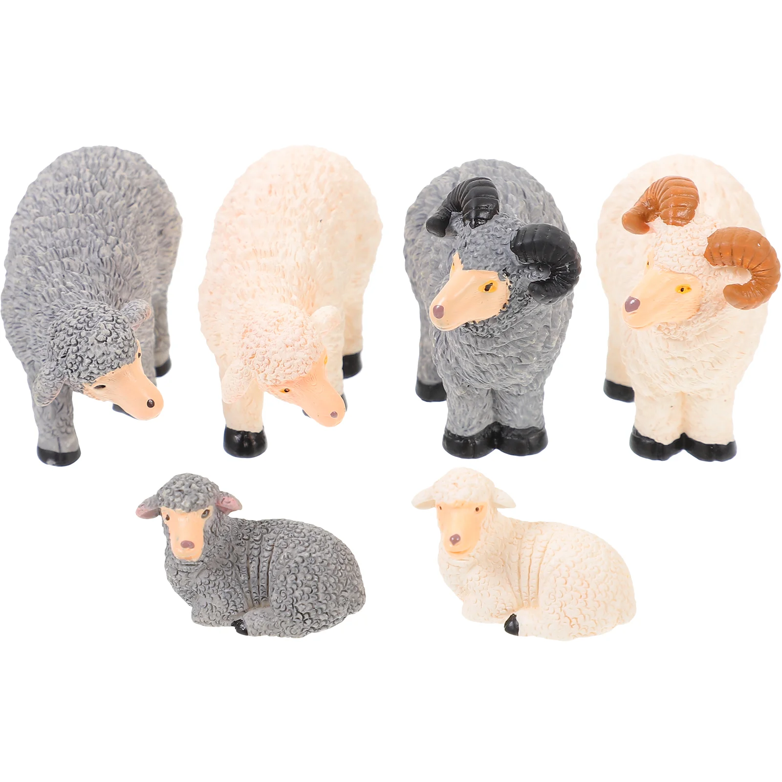 Sheep Dollhouse Decor Landscape Goat Gardening Farm Landscaping Decoration Accessories Desktop Small Ornaments Resin