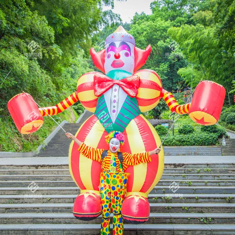 3.5M Inflatable Clown,Cartoon Clown DIY Dance Steps Amusement Park Circus Performance Props