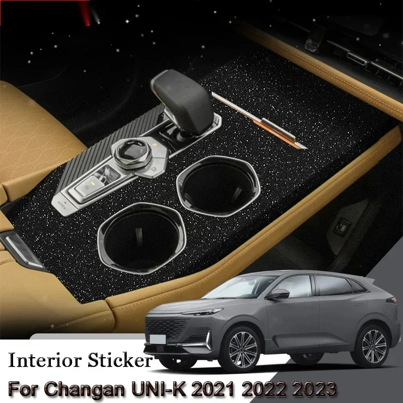 

New！ Car Interior sticker for Changan uni-k 2021 2022 2023 center console panel sticker lifting window panel gear box protective