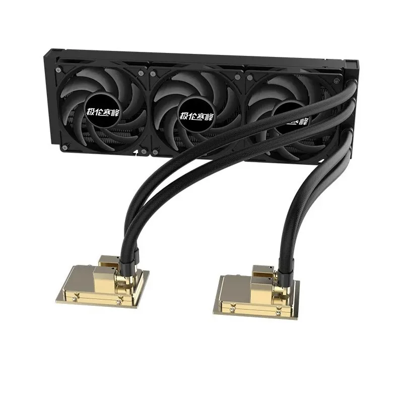 Server water cooling radiator integrated dual water pu-mp parallel water pipe dual CPU SP5/SP3/4677/4189