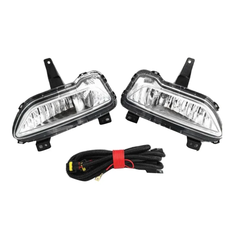 

1Pair Car Front Bumper Fog Lights Assembly Driving Lamp Foglight with Wiring Harness for GWM Great Wall POER 2021