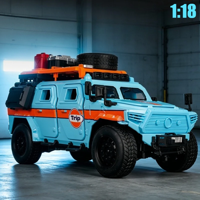 

1:18 Dongfeng Mengshi Off-road Car Model Alloy Simulation Diecasts Sound Light Toy Vehicles For Children Gift