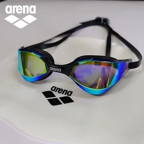 Gafas de natación galvanizadas ARENA HD originales, lentes de alta transparencia, entrenador de carreras profesional recomendado, Unisex