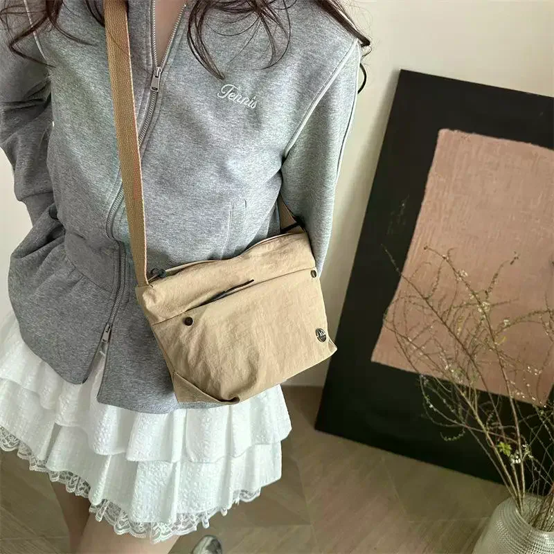 

Women's Daily Commuting Large Capacity Nylon Bag; Casual Crossbody Shoulder Bag in Solid Colors; Great Gift.