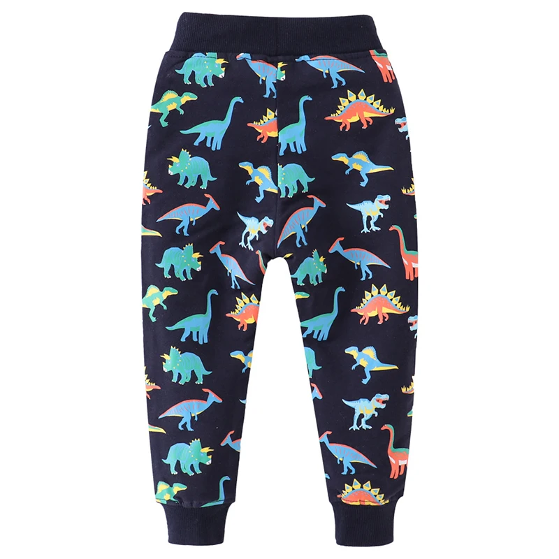 Little maven 2024 Autumn Spring Toddler Baby Boys Children\'Clothing Dinosaurs Trousers Kids Clothes Sweatpants Pants Cotton