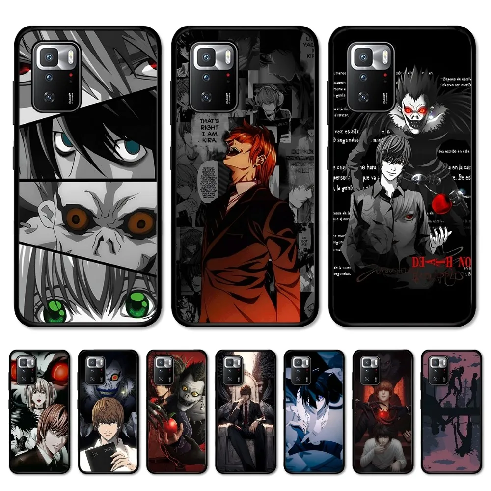 Thrilling Anime Death Note Phone Case For Redmi 5 6 7 8 9 10 plus pro 6 7 8 9 A GO K20 K30 K40 pro plus F3 Fundas