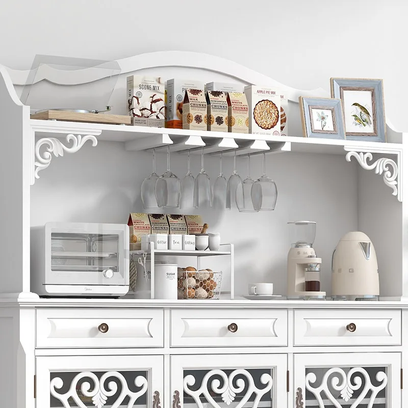 Rural shelves hollow dining side cabinet porch household shoe cabinet