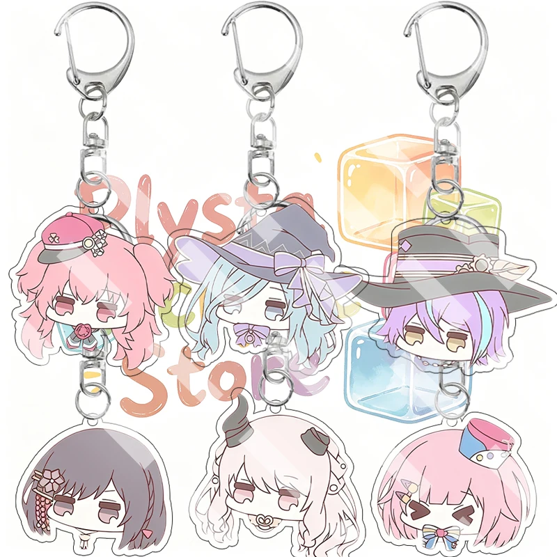 Cartoon Retro Magic Hat Q Version Acrylic Keychain Cute Anime Character Backpack Keyring Bag Pendant Otaku Collectible Gifts
