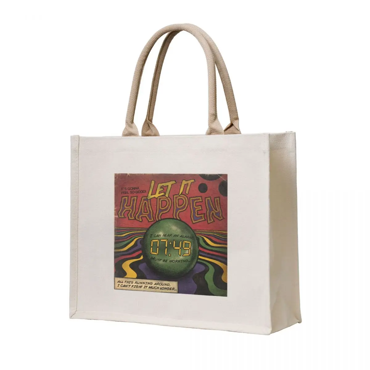 

Tame Impala Let it Happen Tote Bag bag for beach foldable reusable bag shopping trolley