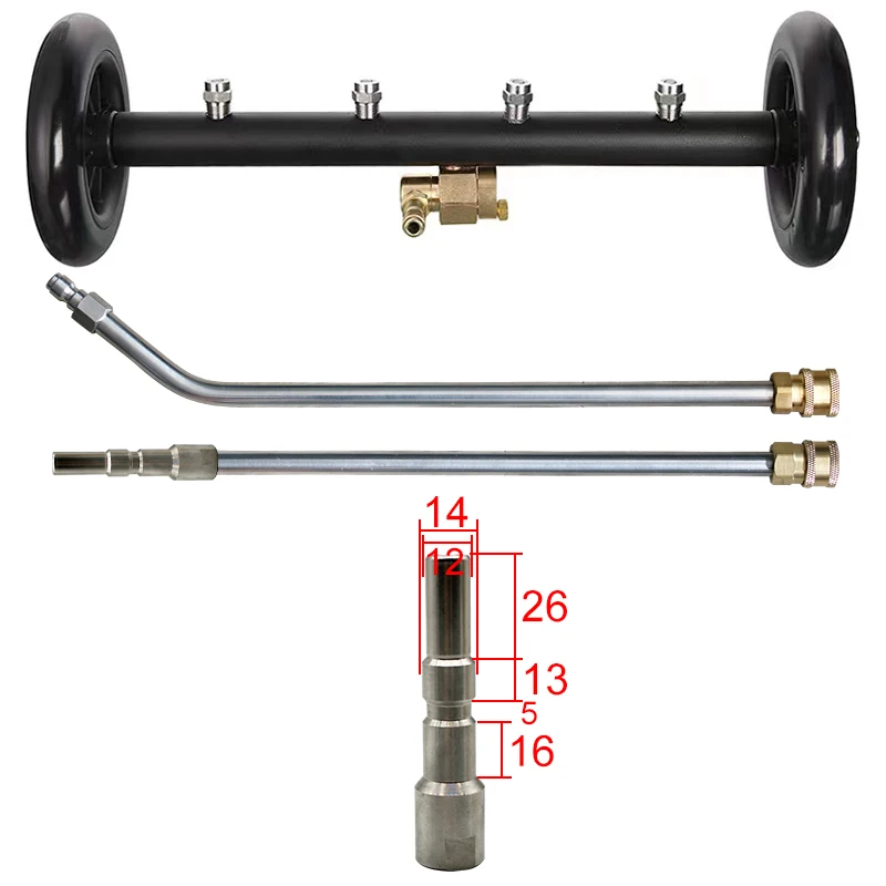 Wash The Bottom Of The Car Pressure Washer Cleaner Power Washer Under Car Water Broom withWasher nozzles For karcher/Parkside