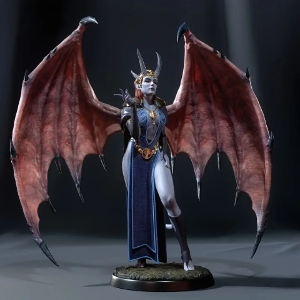 9/12/15/18cm Devil Patriarch Resin White Model of Statue Ornaments 3D Printed DIY Coloring Self-assembly Models Figurines Crafts view 3