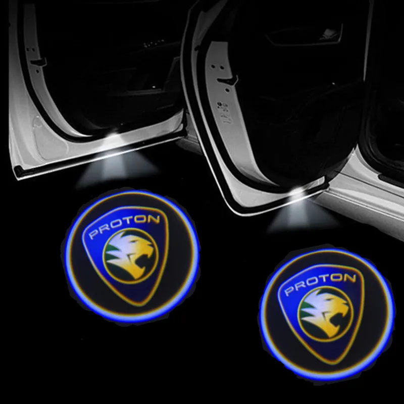 

2Pcs Car Door Welcome Light LED Projector Lamp For Proton LOGO Decoration Styling Modification Accessories