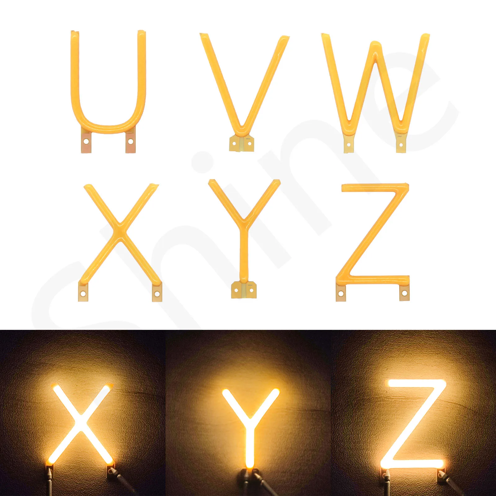 DC3V Mini English Letter Filament LED Filament COB Edison LED Diode for LED Light Accessories DIY