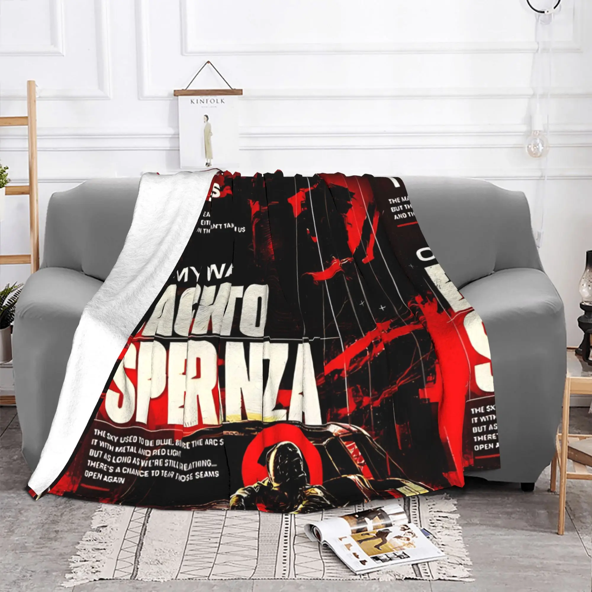 1PC Home Cutecore Dystopian Survival Graphic Arc Raiders Blanket Super Cosy Plush Home Living Room Sofa Halloween