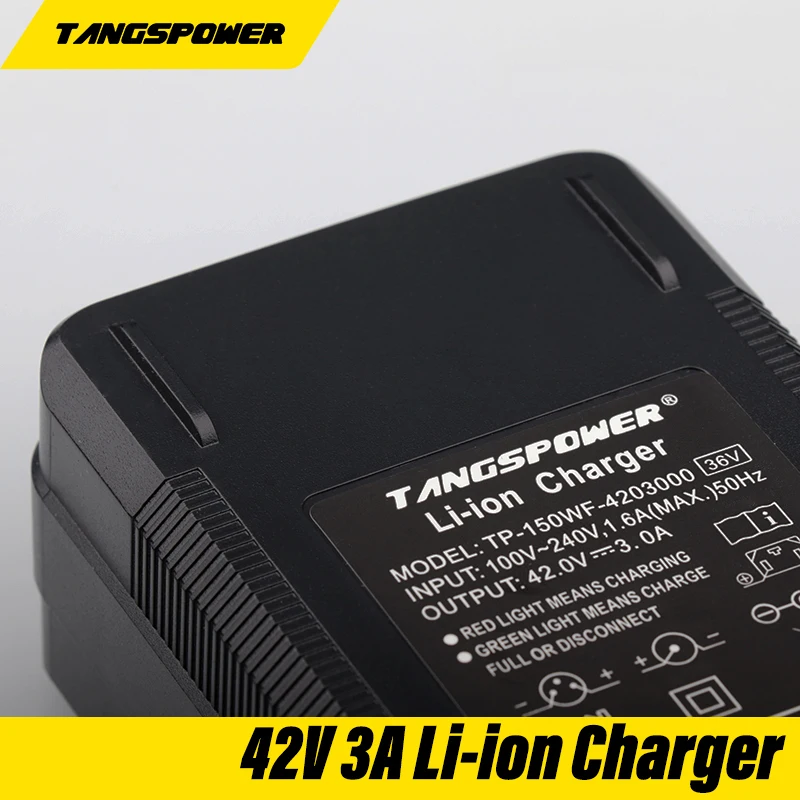 Chargeur D-Power 36V (sortie 42V) 2Ah XLR mâle pour batterie lithium-ion