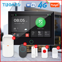 Wireless 4G WiFi GSM Smart Home Security Alarm System with Door Motion Sensor Alexa Tuya Smart APP Control 433MHz