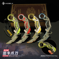 16cm Valorant RGX 11z Pro Karambit Weapon Model All Metal Claw Knife Toy Sword Cosplay Prop Weighted Alloy Children's Toys Gifts