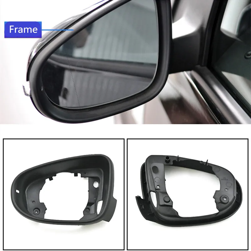 Car Replace Side Mirror Frame Holder For VW Golf 6 MK6 GTI R20 Bora Touran Left&Right Rear View Housing Frame Accessories Trim