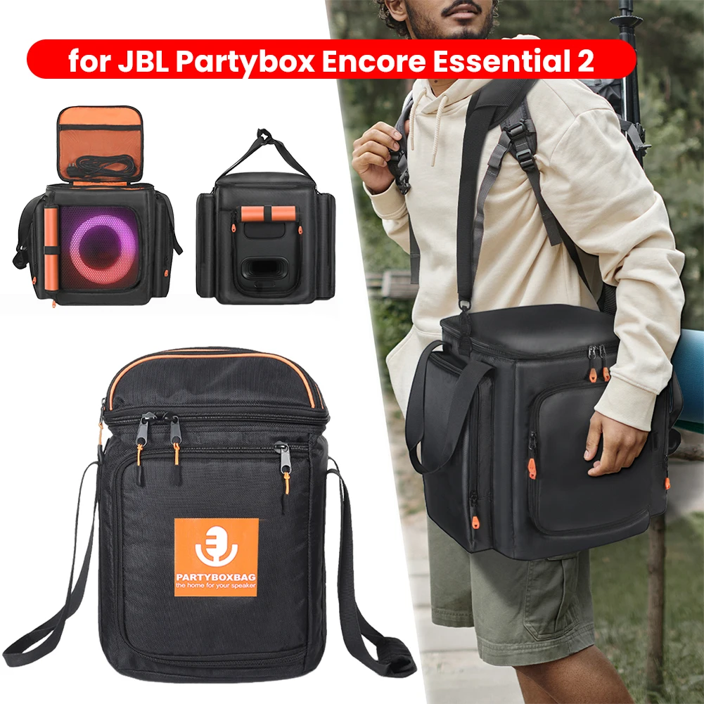 

Портативный защитный чехол для JBL Partybox Encore Essential 2, пылезащитный чехол для динамика, двухсторонняя сумка для хранения динамика