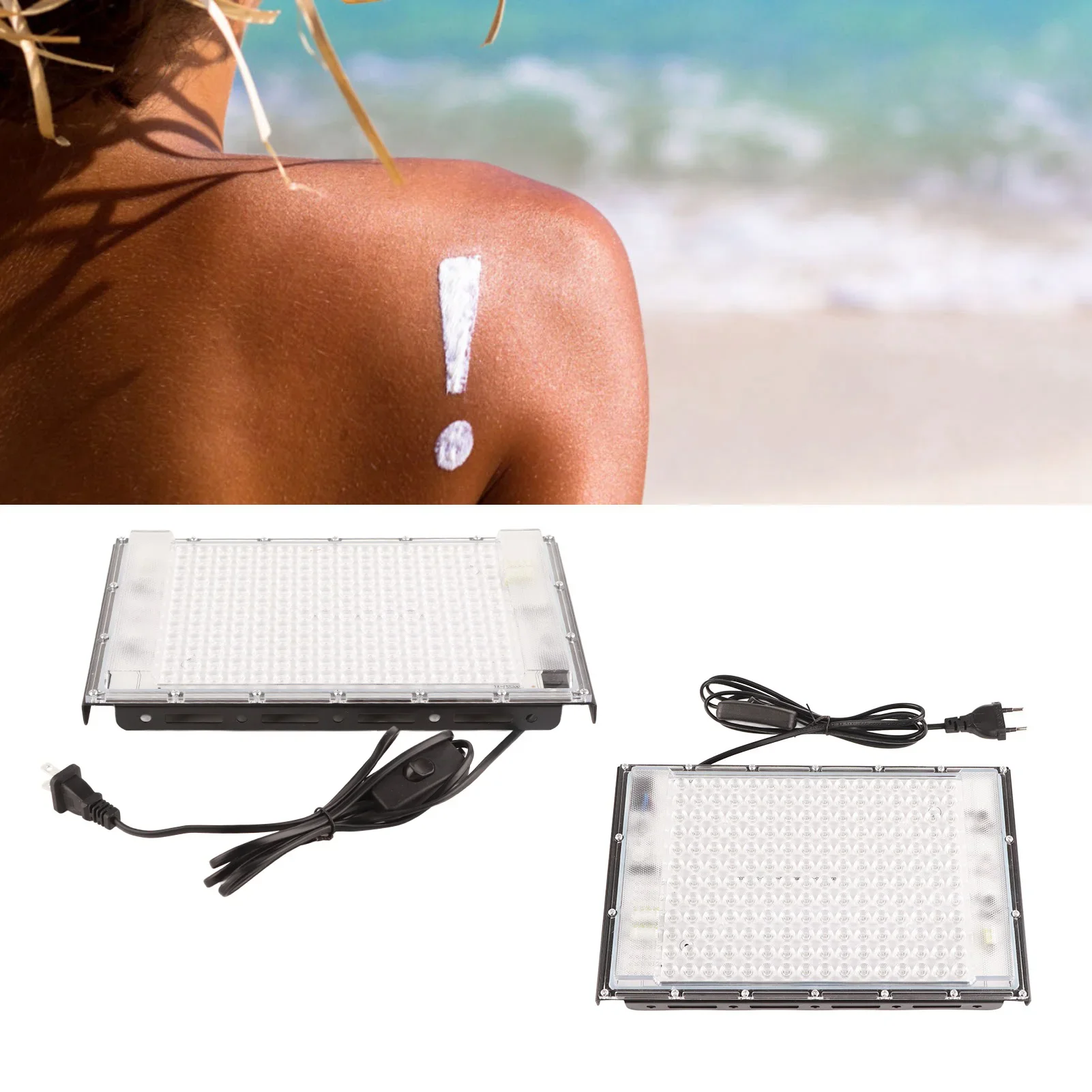 Tanning Lamp 192 LEDs 460nm AC 85-265V 45W LED Full Blue Lamp Portable Tanning Light Device For Face Body