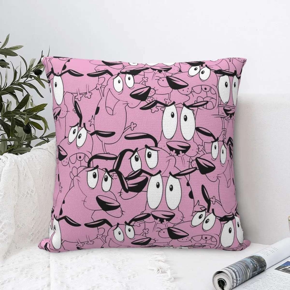 C-Courages – taie d'oreiller à motif de chien lâches, taie d'oreiller imprimée en Polyester, cadeau, pour canapé carré, 45x45cm
