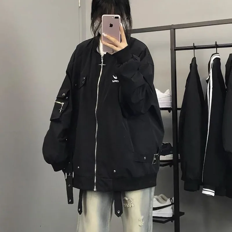 

Loose Men's Baseball Jaet Autumn Winter plus Size 300 Pou Hong Kong Sle Retro Workwear Flight Jaet Couples Outfit