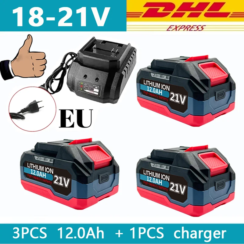 21V 6.0Ah 12.0Ah Voor Makita 18V Batterij Power Tools Li-Ion Vervanging LXT BL1850 BL1860 DDF487 voor 18V Schroevendraaier met BMS
