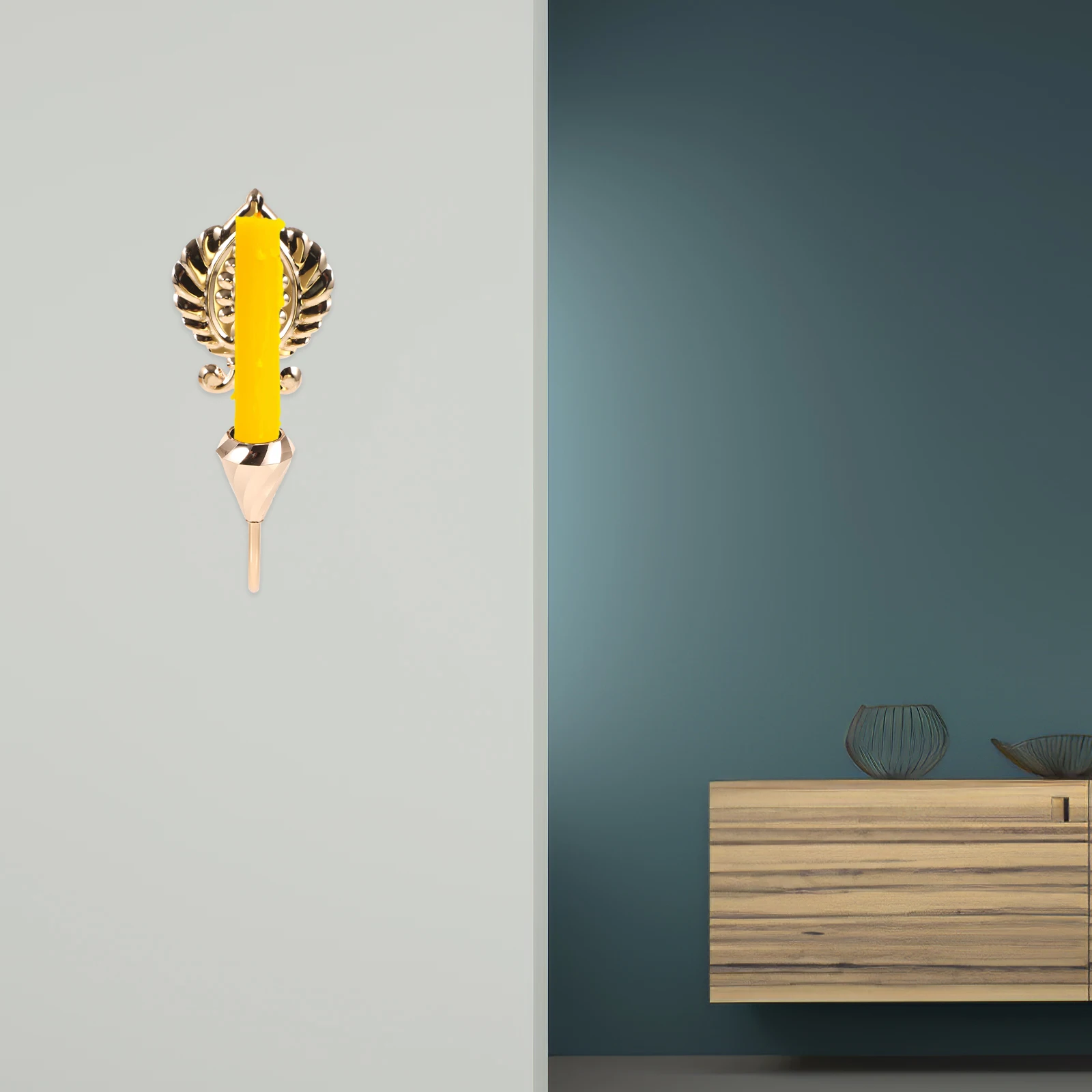 

Wall Mount Holder Metal Vintage Sconce For Home Decor Bedroom Office Wall Art Decorative Candlestick