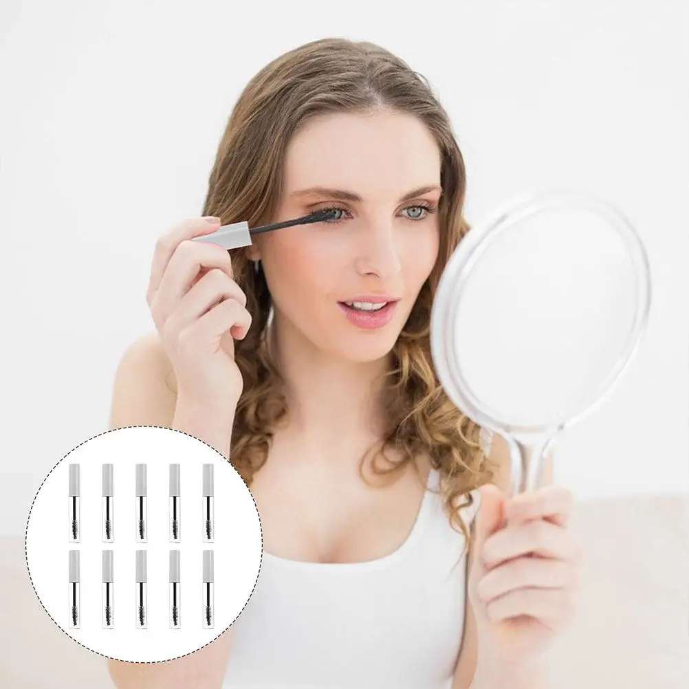 11Pcs 10Ml Empty Mascara Tubes Lightweight Refillable Mascara Tube for Travel Storage Castor Oil Eyelash Cream Bottle