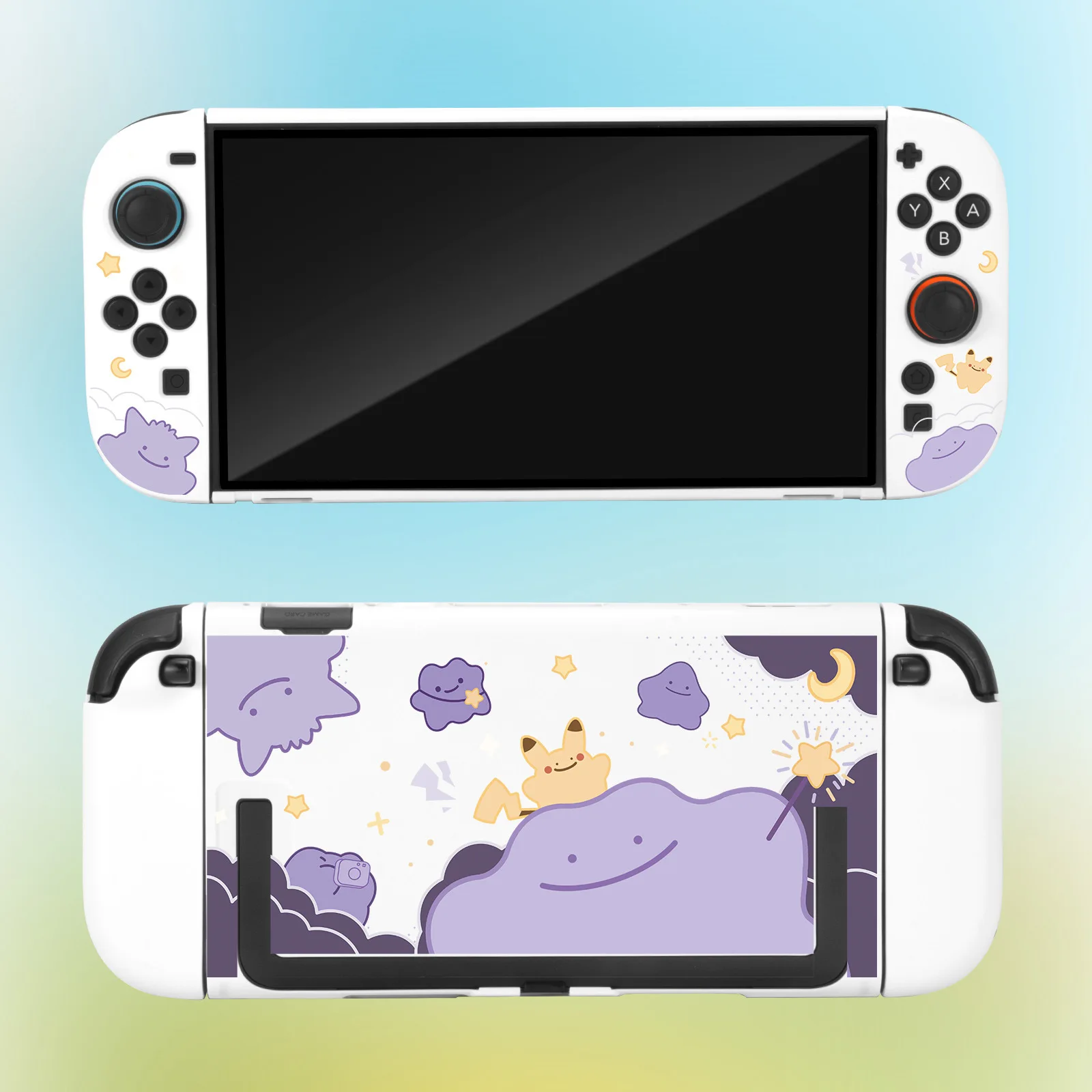 Hot Switch 2 Matte Hartschalen-Schutzhülle mit Ditto-Muster für NS 2 Joy Con Handheld-Spielkonsole Zubehör Peripherie