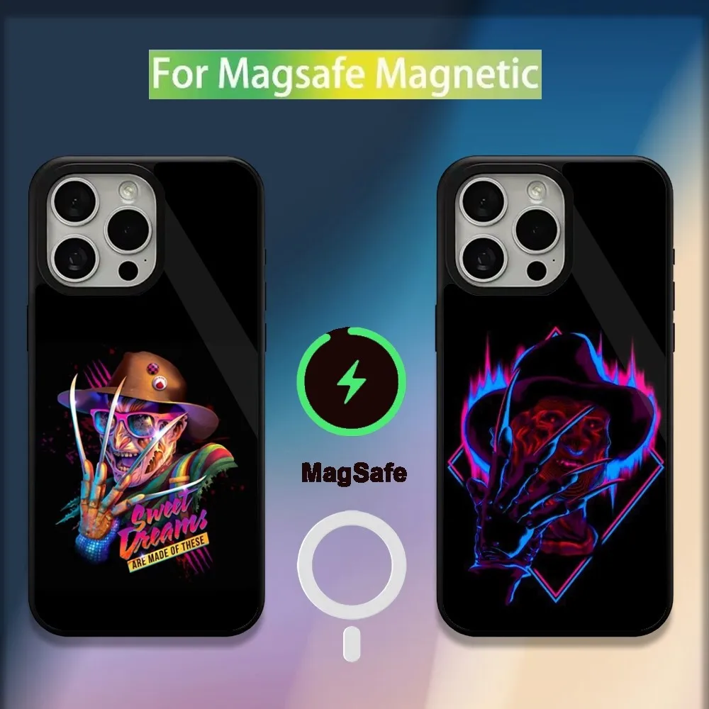 

Film F-Freddy Krueger Horror Phone Case For iPhone 16,15,14,13,12,11,Plus,Pro,Max,Mini Magsafe Magnetic Wireless Charging