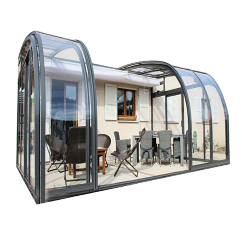 

Outdoor terrace canopy Internet celebrity restaurant Garden courtyard Top floor glass room Intelligent mobile sun room