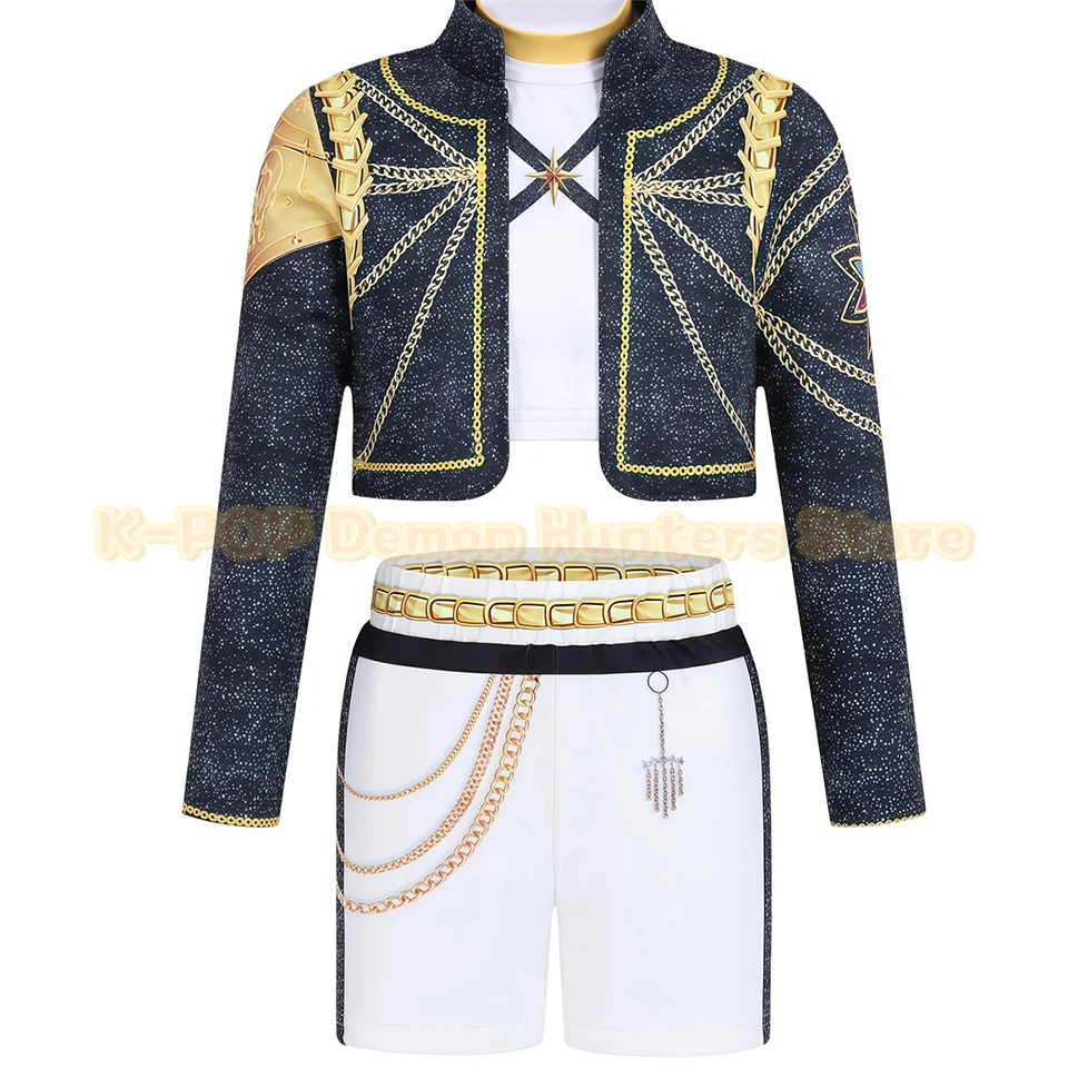 Stroje K-Pop Demon Hunters dla dziewcząt, przebrania na Halloween, cosplay piosenkarki pop Rumi, Zoey, Mira, odzież dziecięca, ubrania na karnawał, ubrania dla dzieci na imprezy.
