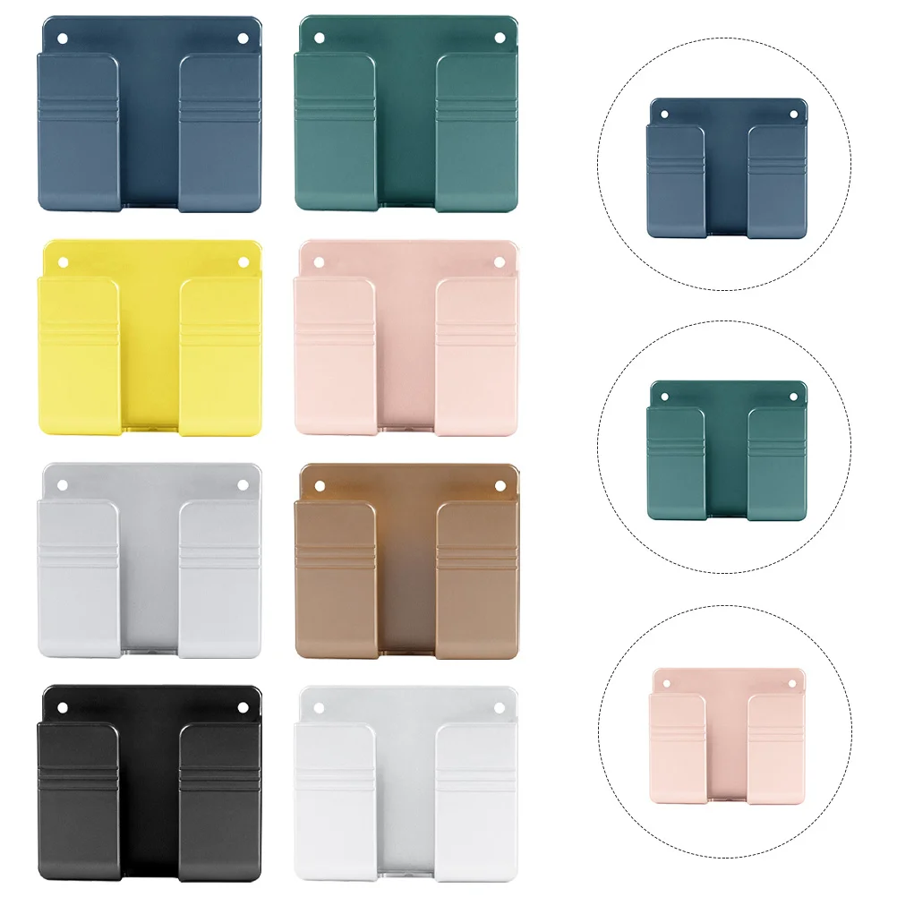 8 шт., настенное крепление, коробка для хранения зарядки, внешний аккумулятор для мобильного телефона, держатель для пульта дистанционного управления, бесплатный настенный органайзер для жизни