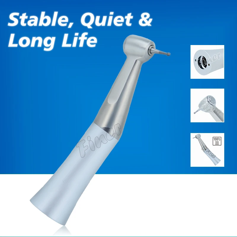 Against Dental Angle 1:1 Push Button Contra Angle External Water Spray Low Speed Handpiece Dentist Tool for Dentistry