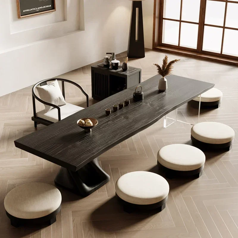 Nordic Solid Wood Coffee Tables Japanese Wabi-Sabi Center Living Room Coffee Tables Sofa Side Salon Home Furniture Tisch FYCT