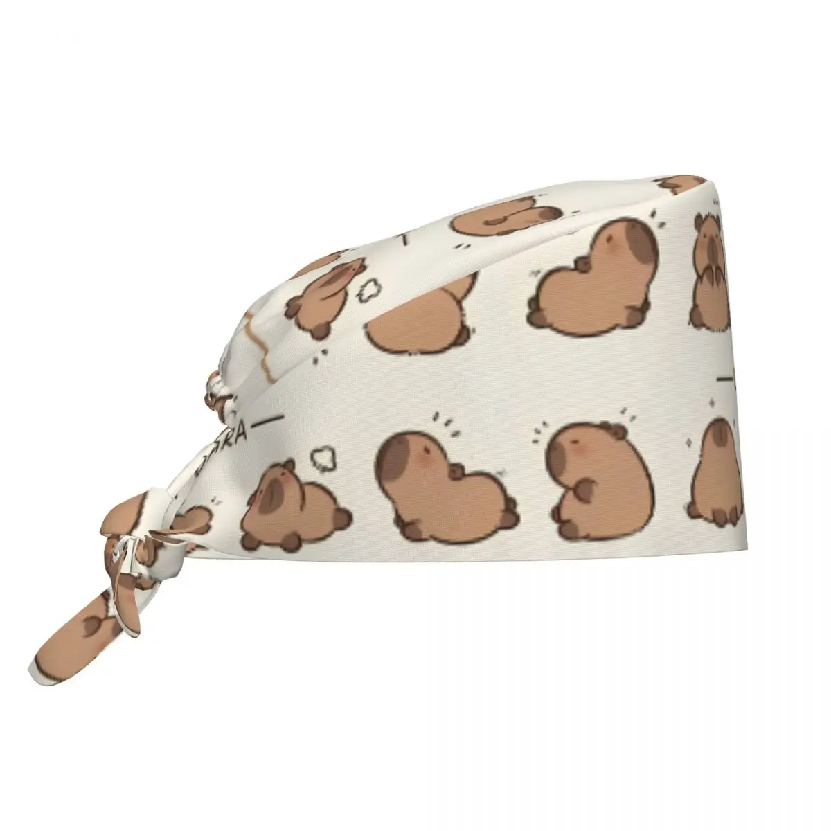 Cute Capybara Scrub Hats Vintage Nurse Care Surgical Caps Unisex Lab Doctor Spa Work Hats Cap