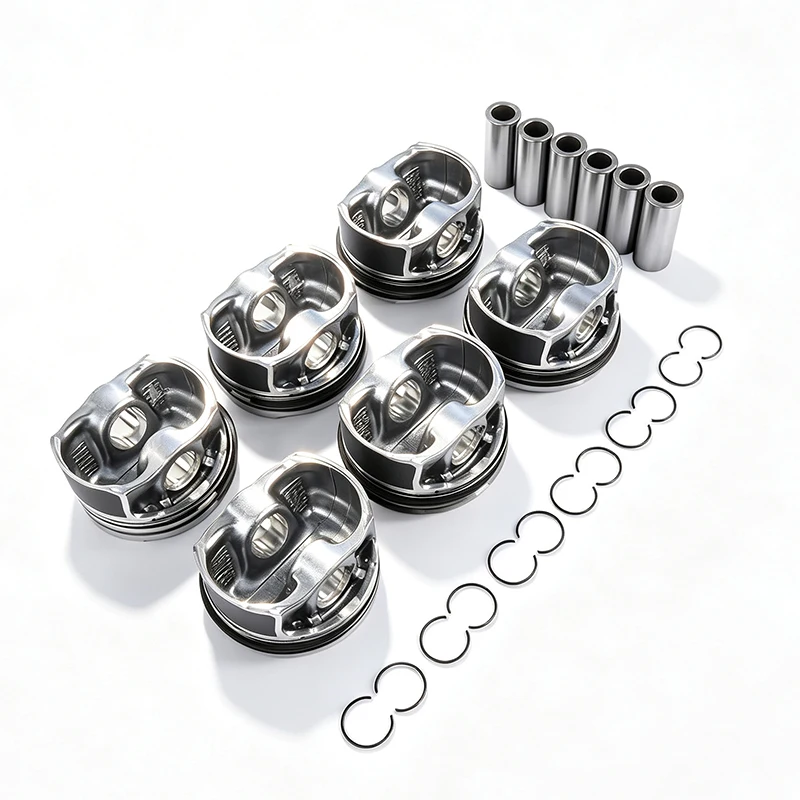 #￥for11247552063 11247576714 11247576715 N55 3.0L I6 Crankshaft Rod Piston Bearing Gasket Timing Chain Head Bolt Kit Turbo Parts