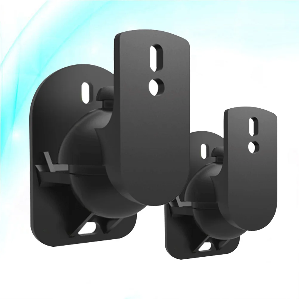 

1Pair Speaker Bracket Wall Mount for Surround Sound Home Cinema Systems Easy Installation Hardware Included Black