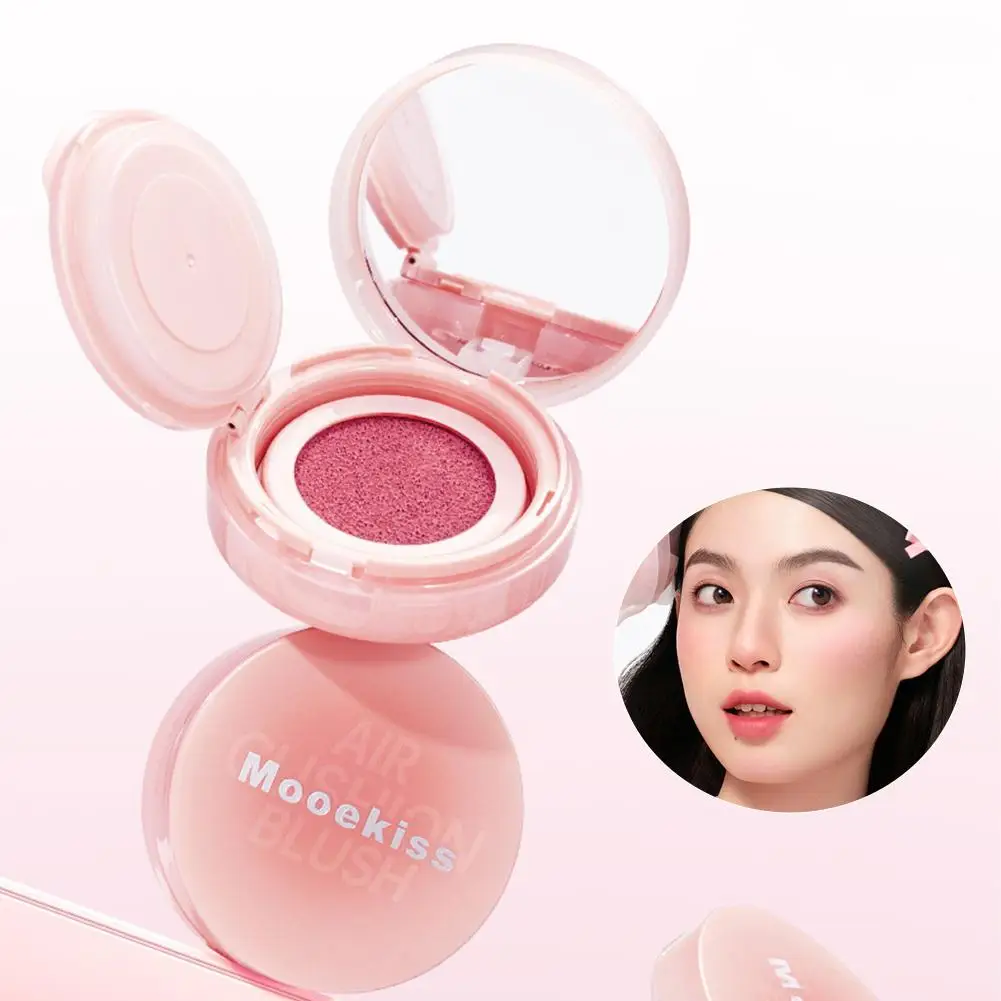 3Color Nude Contour Rouge Gesichtsbronzer Creme Feuchtigkeitsspendend Langanhaltend Kastanienbraun Wangentönung Natürliches Make-up Kissen Rouge